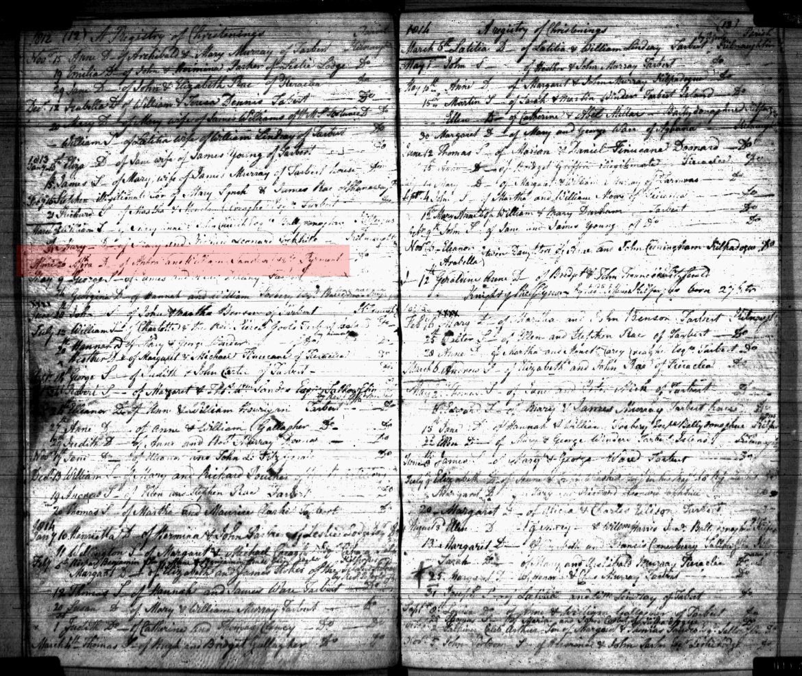 Baptism record for Aphra Sandes