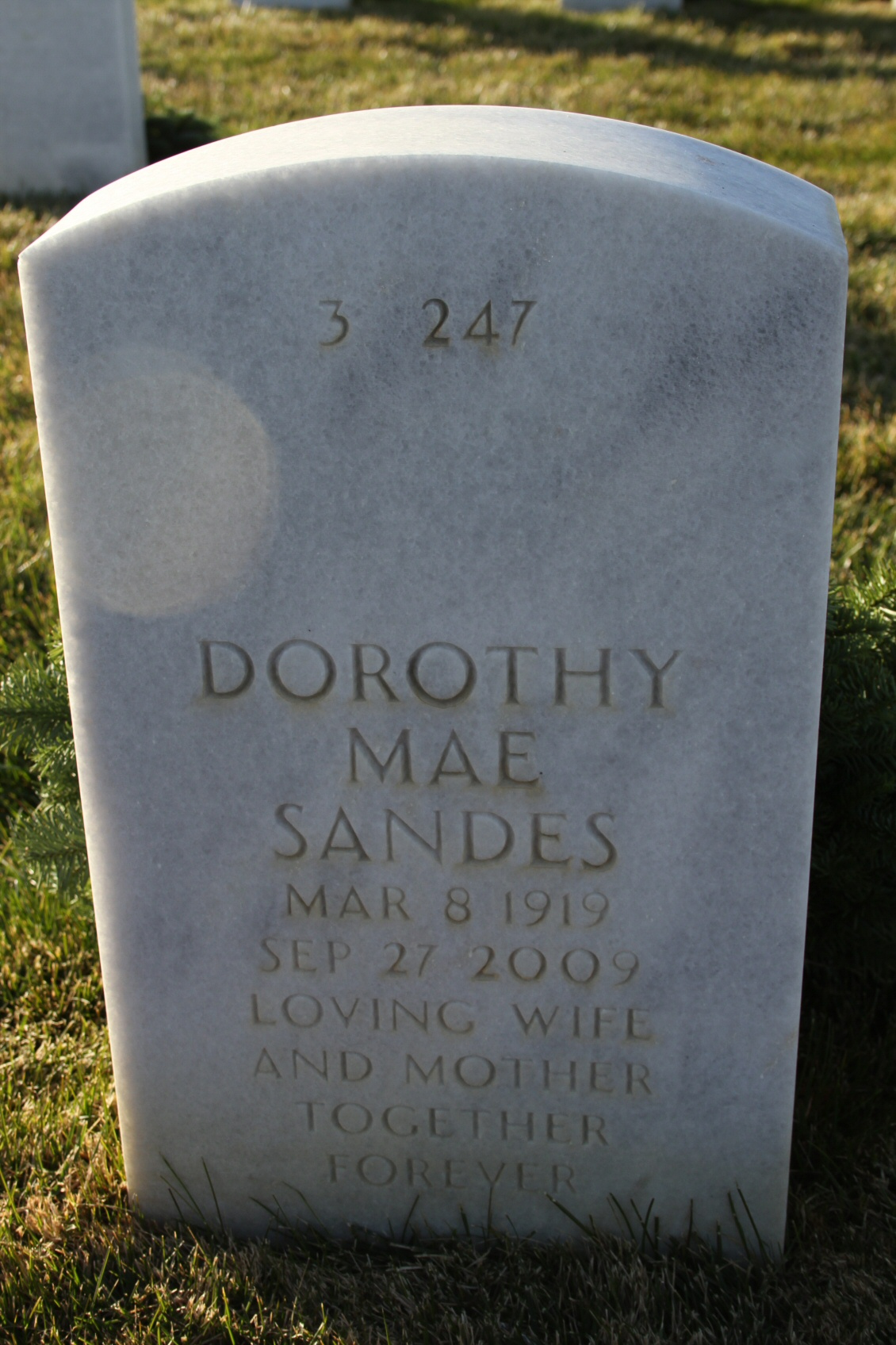 Headstone - Dorothy May McCulloch