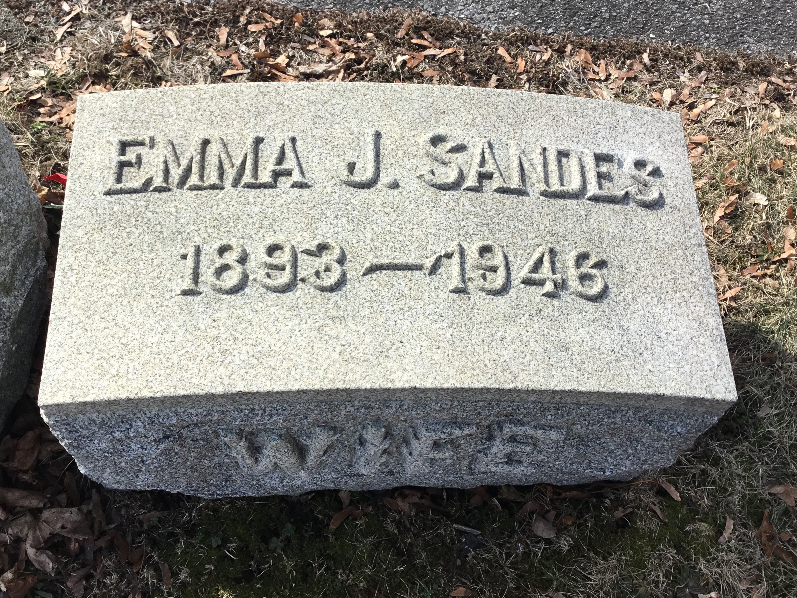 Headstone - Emma Jane Johnson